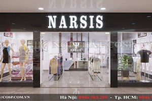 Vài điểm nhấn trong bộ đôi thiết kế shop thời trang Narsis